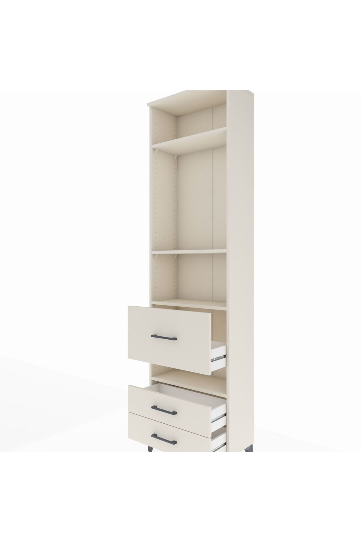 Arges Dolap 4 Raflı 3 Çekmeceli 60x30x221 Aytaşı-Aytaşı