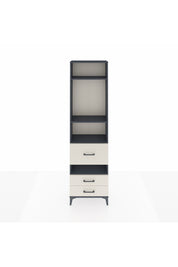 Arges Dolap 4 Raflı 3 Çekmeceli 60x30x221 Antrasit-Aytaşı