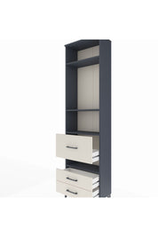 Arges Dolap 4 Raflı 3 Çekmeceli 60x30x221 Antrasit-Aytaşı