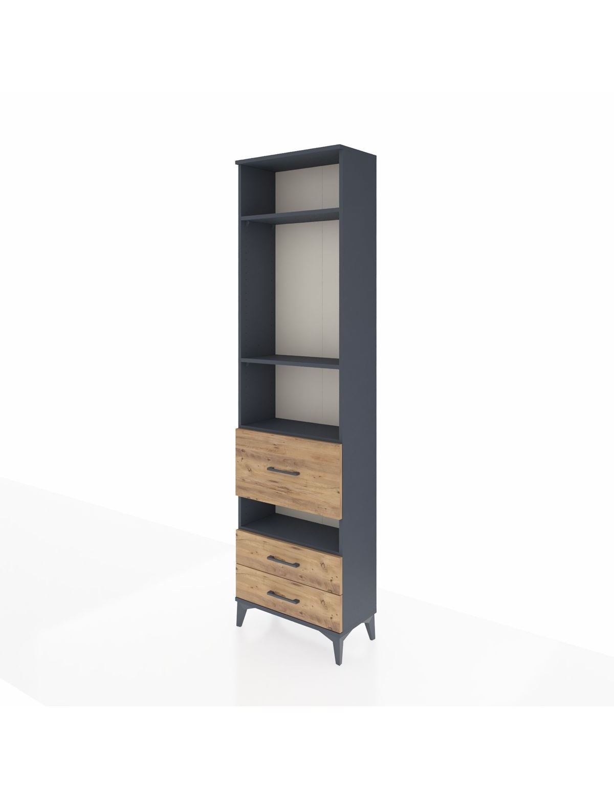 Arges Dolap 4 Raflı 3 Çekmeceli 60x30x221 - S29M105V6A