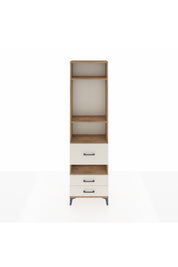 Arges Dolap 4 Raflı 3 Çekmeceli 60x30x221 Çam-Aytaşı