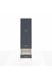 Arges Dolap 3 Raflı 2 Çekmeceli Tek Askılı 60x30x221 Aytaşı-Antrasit