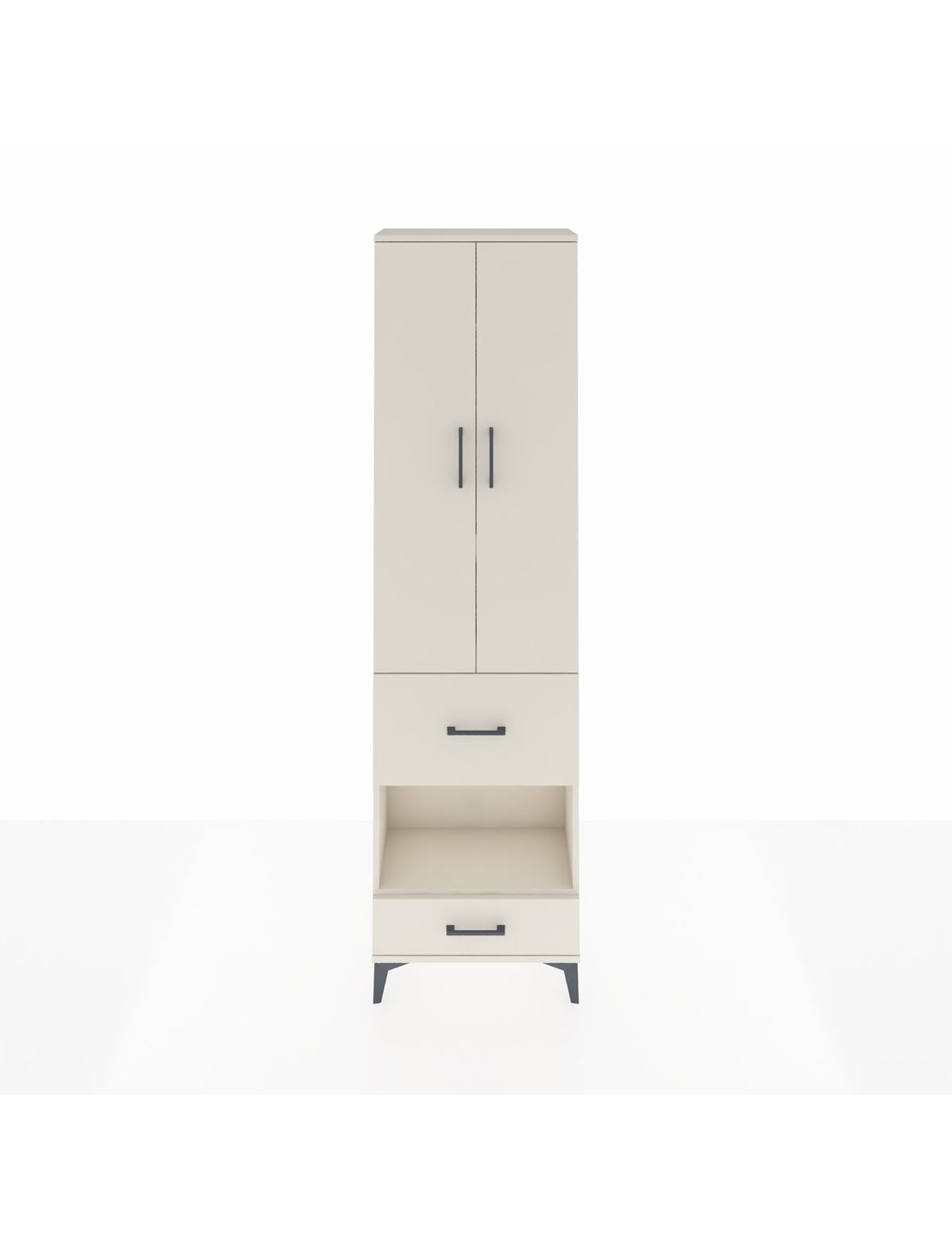 Arges Dolap 4 Raflı 2 Çekmeceli 2 Kapaklı 60x30x221 Aytaşı-Aytaşı