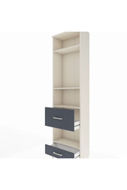 Arges Dolap 4 Raflı 2 Çekmeceli 60x30x221 Aytaşı-Antrasit