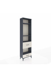 Arges Dolap 4 Raflı 2 Çekmeceli 60x30x221 Antrasit-Aytaşı