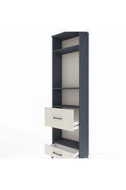 Arges Dolap 4 Raflı 2 Çekmeceli 60x30x221 Antrasit-Aytaşı