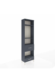 Arges Dolap 4 Raflı 2 Çekmeceli 60x30x221 Antrasit-Antrasit