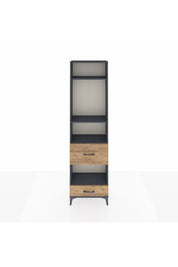 Arges Dolap 4 Raflı 2 Çekmeceli 60x30x221 Antrasit-Çam