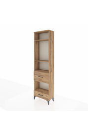 Arges Dolap 4 Raflı 2 Çekmeceli 60x30x221 Çam-Çam