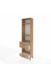 Arges Dolap 4 Raflı 2 Çekmeceli 60x30x221 Çam-Çam