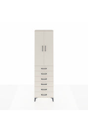 Arges Dolap 3 Raflı 6 Çekmeceli 2 Kapaklı 60x30x221 Aytaşı-Aytaşı