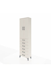 Arges Dolap 3 Raflı 6 Çekmeceli 2 Kapaklı 60x30x221 Aytaşı-Aytaşı