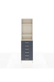 Arges Dolap 3 Raflı 6 Çekmeceli 60x30x221 Aytaşı-Antrasit