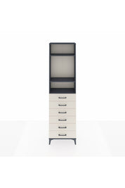 Arges Dolap 3 Raflı 6 Çekmeceli 60x30x221 Antrasit-Aytaşı