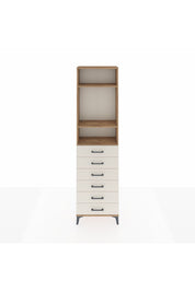 Arges Dolap 3 Raflı 6 Çekmeceli 60x30x221 Çam-Aytaşı