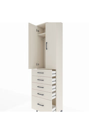 Arges Dolap 2 Raflı 5 Çekmeceli Tek Askılı 60x30x221 Aytaşı-Aytaşı