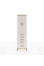 Arges Dolap 2 Raflı 5 Çekmeceli Tek Askılı 60x30x221 Çam-Aytaşı