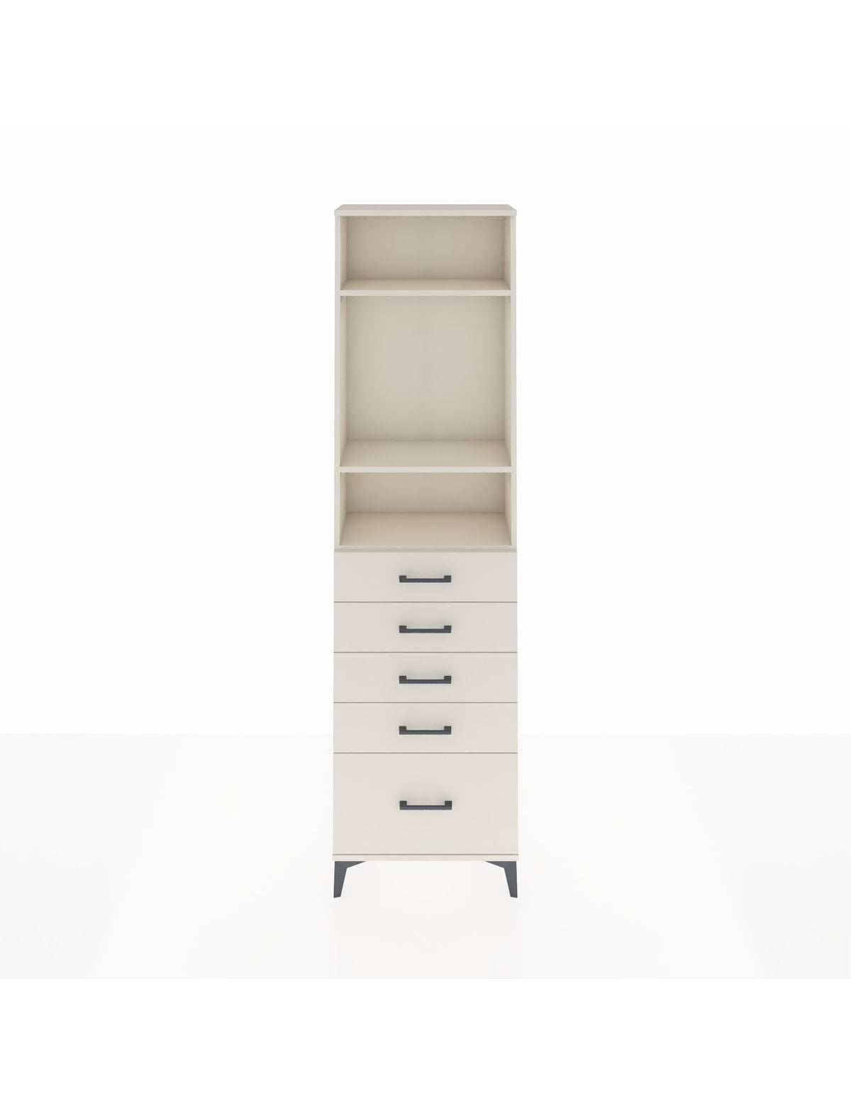 Arges Dolap 3 Raflı 5 Çekmeceli 60x30x221 Aytaşı-Aytaşı