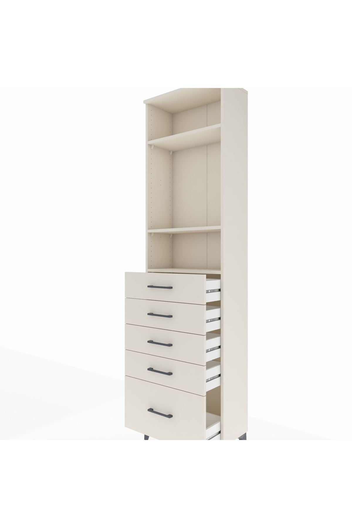 Arges Dolap 3 Raflı 5 Çekmeceli 60x30x221 Aytaşı-Aytaşı