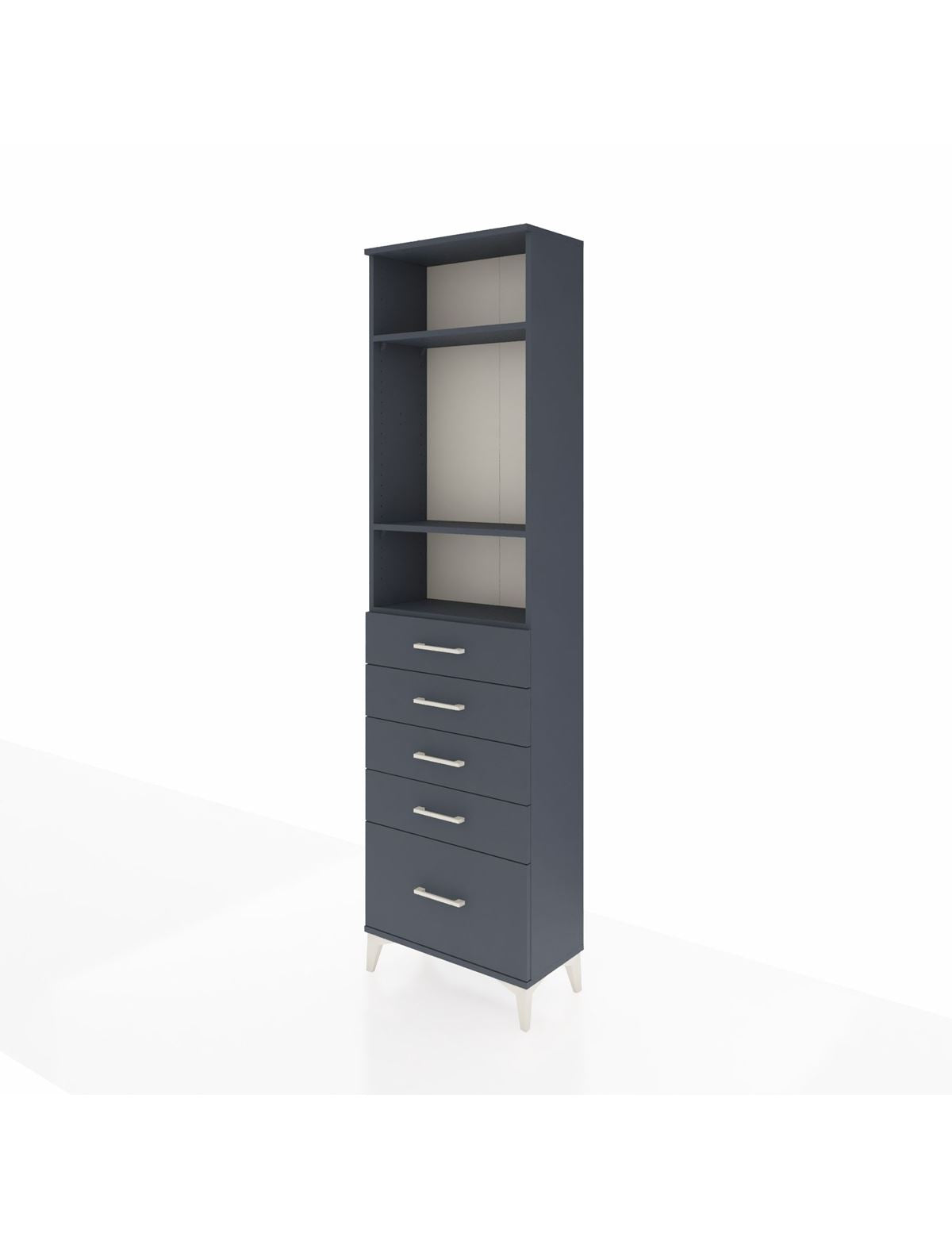 Arges Dolap 3 Raflı 5 Çekmeceli 60x30x221 - S29M114V5A