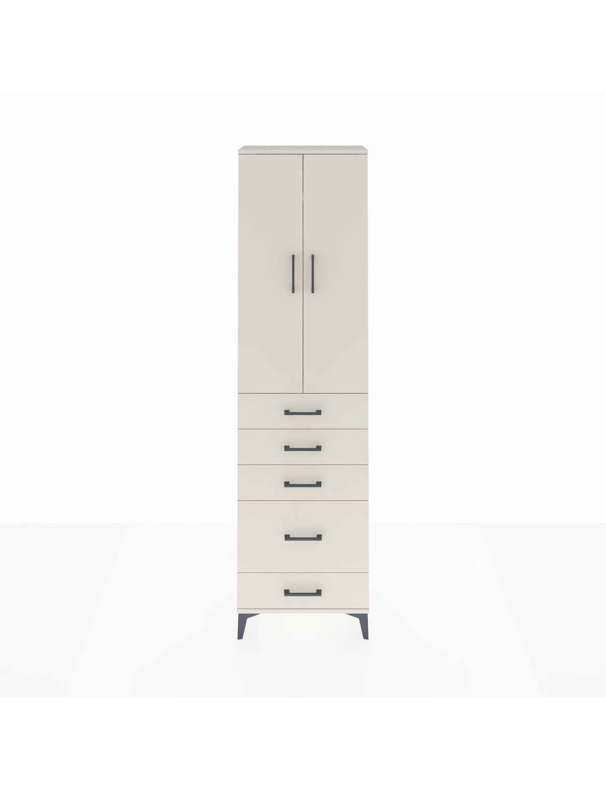 Arges Dolap 2 Raflı 5 Çekmeceli Tek Askılı 60x30x221 Aytaşı-Aytaşı