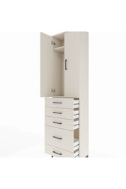 Arges Dolap 2 Raflı 5 Çekmeceli Tek Askılı 60x30x221 Aytaşı-Aytaşı