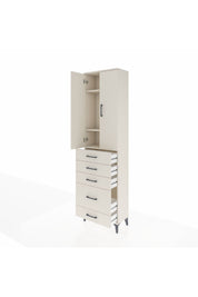 Arges Dolap 3 Raflı 5 Çekmeceli 2 Kapaklı 60x30x221 Aytaşı-Aytaşı