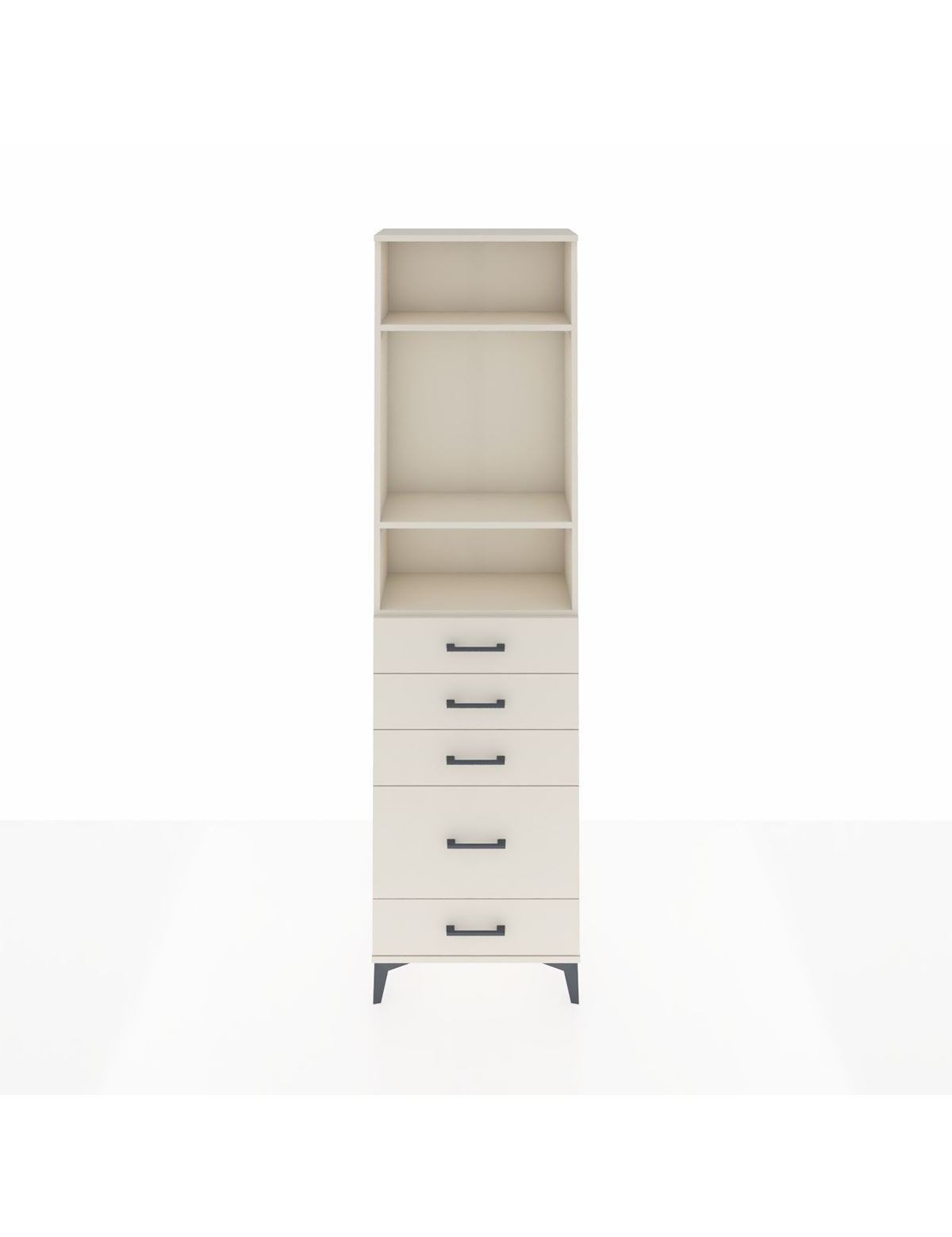 Arges Dolap 3 Raflı 5 Çekmeceli 60x30x221 Aytaşı-Aytaşı