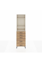 Arges Dolap 3 Raflı 5 Çekmeceli 60x30x221 Aytaşı-Çam