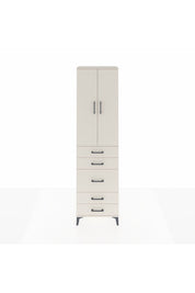 Arges Dolap 3 Raflı 5 Çekmeceli 2 Kapaklı 60x30x221 Aytaşı-Aytaşı