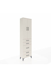 Arges Dolap 3 Raflı 5 Çekmeceli 2 Kapaklı 60x30x221 Aytaşı-Aytaşı