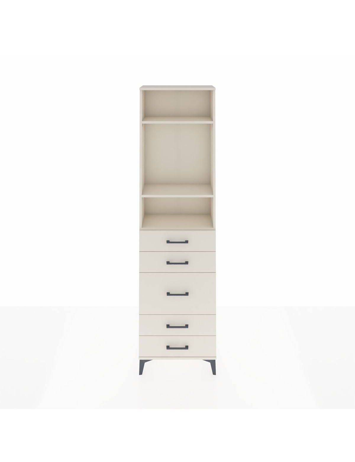 Arges Dolap 3 Raflı 5 Çekmeceli 60x30x221 Aytaşı-Aytaşı