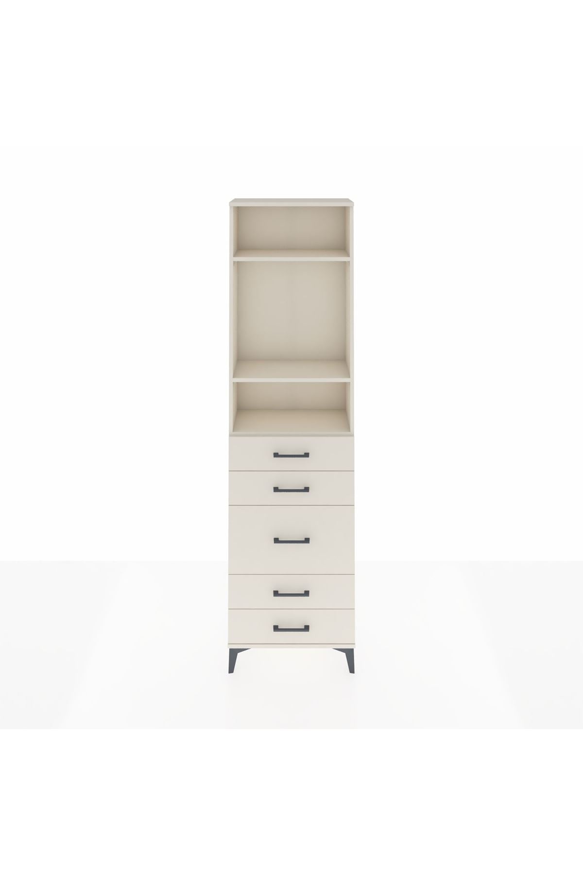 Arges Dolap 3 Raflı 5 Çekmeceli 60x30x221 Aytaşı-Aytaşı