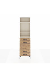 Arges Dolap 3 Raflı 5 Çekmeceli 60x30x221 Aytaşı-Çam