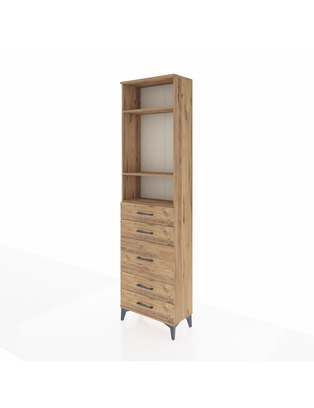 Arges Dolap 3 Raflı 5 Çekmeceli 60x30x221 - S29M120V9A