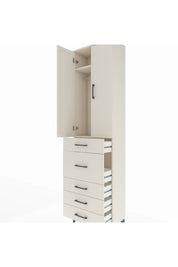 Arges Dolap 2 Raflı 5 Çekmeceli 2 Kapaklı 60x30x221 Aytaşı-Aytaşı