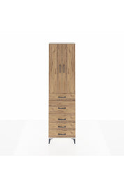 Arges Dolap 2 Raflı 5 Çekmeceli 2 Kapaklı 60x30x221 Aytaşı-Çam