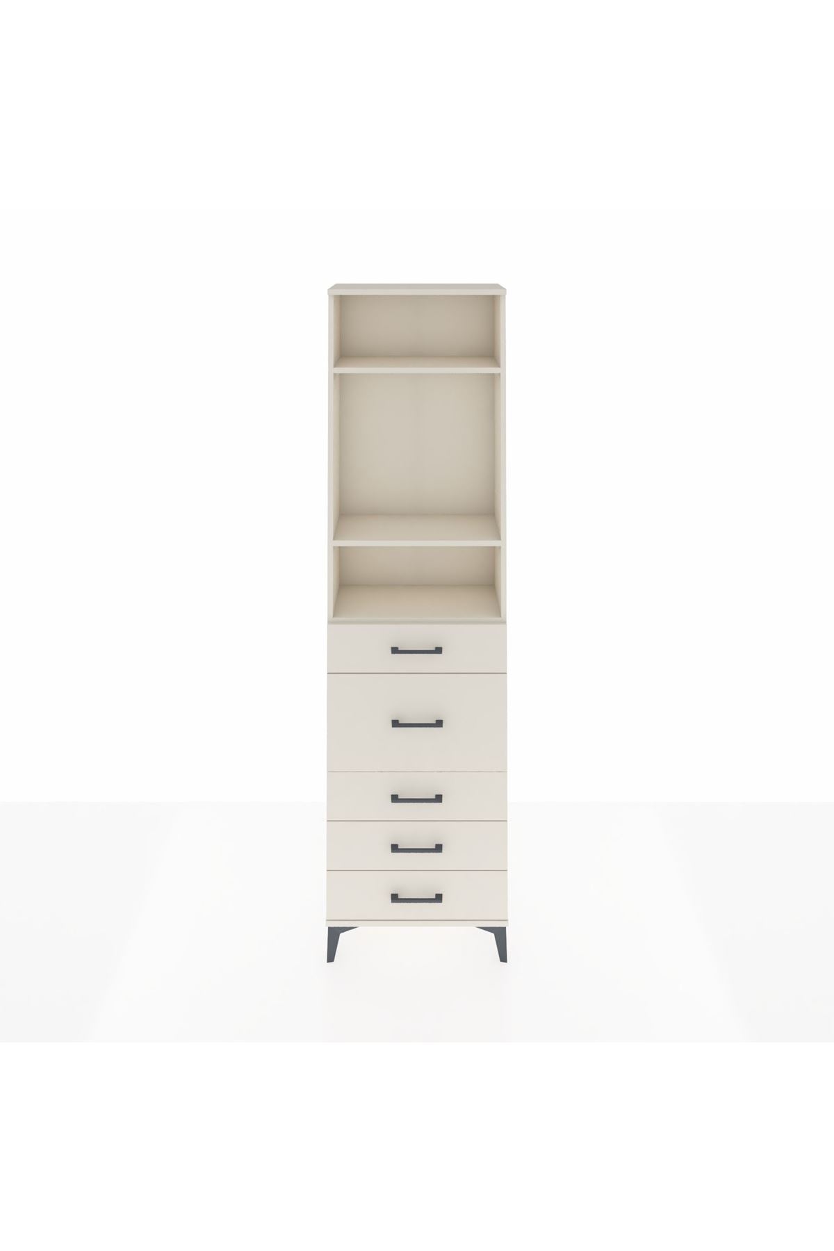 Arges Dolap 3 Raflı 5 Çekmeceli 60x30x221 Aytaşı-Aytaşı