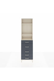 Arges Dolap 3 Raflı 5 Çekmeceli 60x30x221 Aytaşı-Antrasit