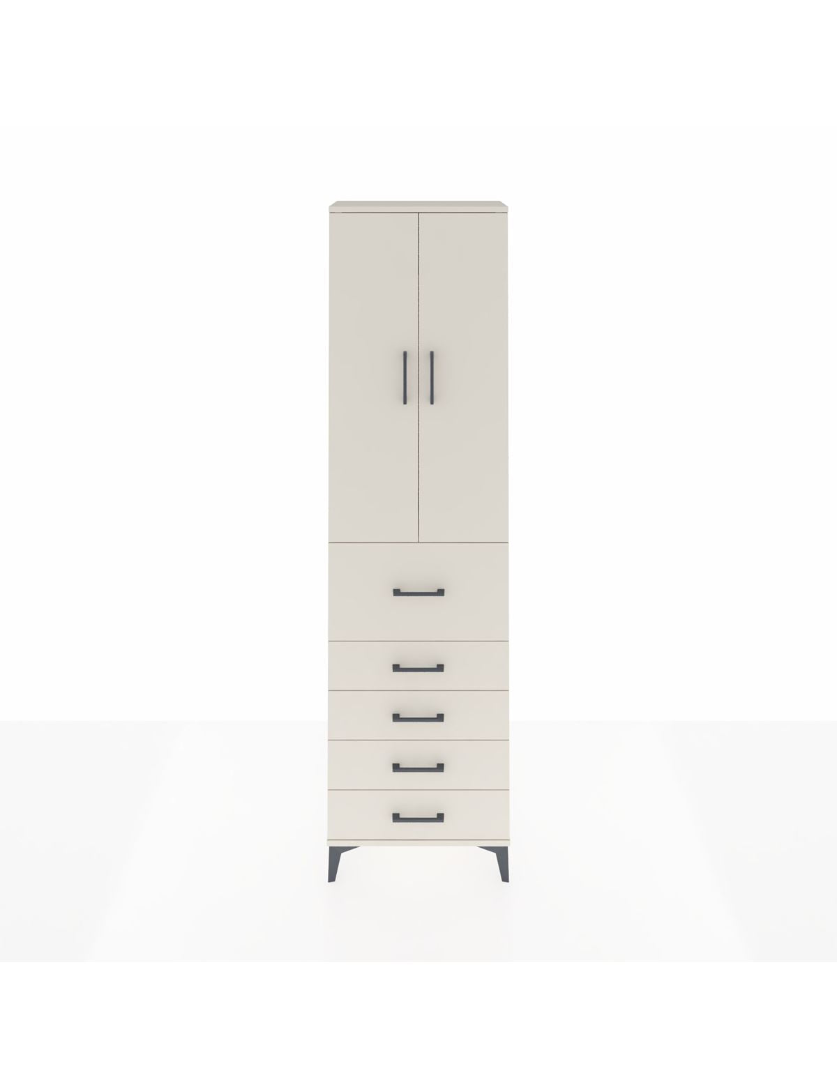 Arges Dolap 2 Raflı 5 Çekmeceli 2 Kapaklı 60x30x221 Aytaşı-Aytaşı