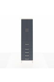 Arges Dolap 2 Raflı 5 Çekmeceli 2 Kapaklı 60x30x221 Aytaşı-Antrasit