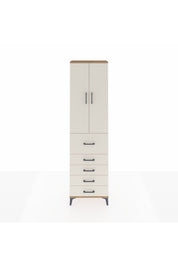 Arges Dolap 2 Raflı 5 Çekmeceli 2 Kapaklı 60x30x221 Çam-Aytaşı