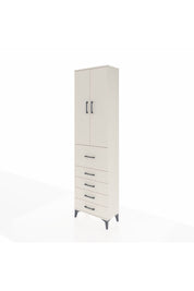 Arges Dolap 3 Raflı 5 Çekmeceli 2 Kapaklı 60x30x221 Aytaşı-Aytaşı