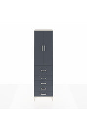 Arges Dolap 3 Raflı 5 Çekmeceli 2 Kapaklı 60x30x221 Aytaşı-Antrasit