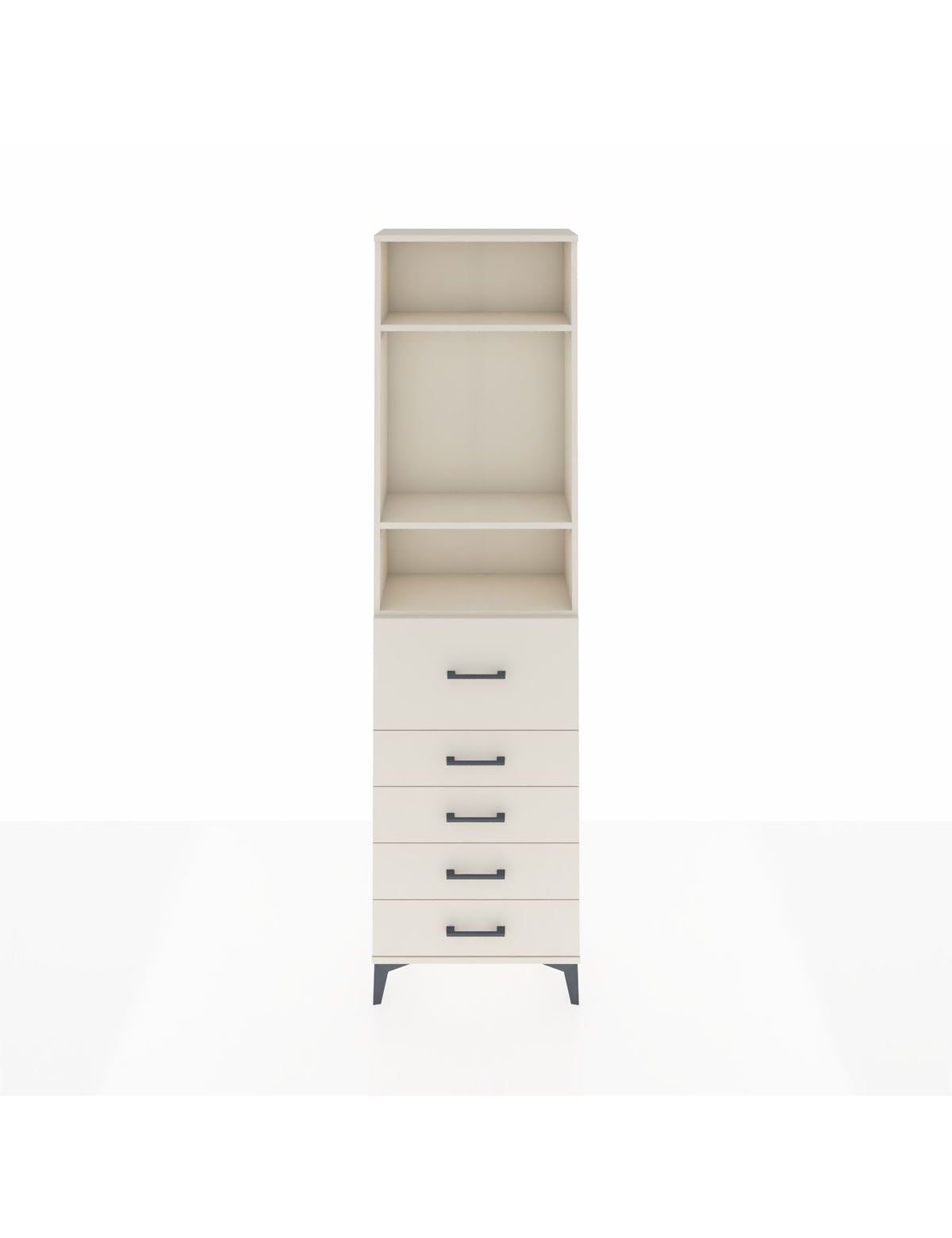 Arges Dolap 3 Raflı 5 Çekmeceli 60x30x221 Aytaşı-Aytaşı