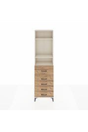 Arges Dolap 3 Raflı 5 Çekmeceli 60x30x221 Aytaşı-Çam