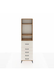 Arges Dolap 3 Raflı 5 Çekmeceli 60x30x221 Çam-Aytaşı