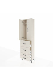 Arges Dolap 2 Raflı 4 Çekmeceli Tek Askılı 60x30x221 Aytaşı-Aytaşı