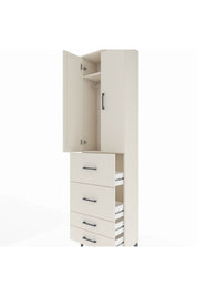 Arges Dolap 2 Raflı 4 Çekmeceli Tek Askılı 60x30x221 Aytaşı-Aytaşı