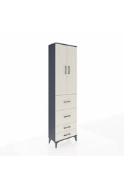 Arges Dolap 2 Raflı 4 Çekmeceli Tek Askılı 60x30x221 - S29M127V4A